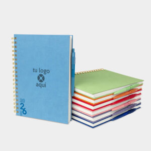 Agenda semanal 2026 con espiral